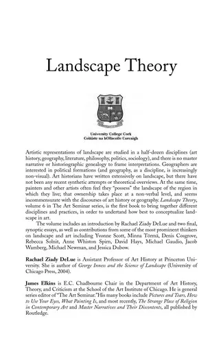 Landscape Theory