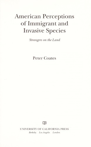American Perceptions of Immigrant and Invasive Species