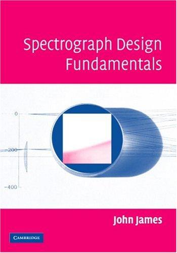 Spectrograph Design Fundamentals