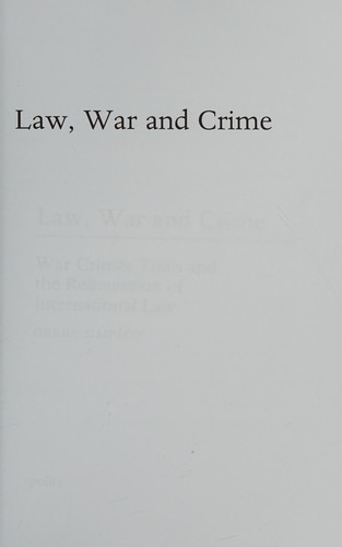 Law, War and Crime