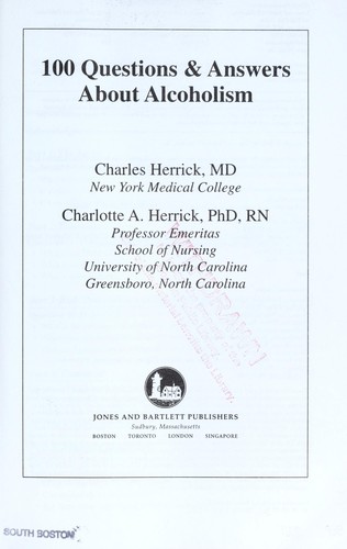 100 Questions & Answers About Alcoholism