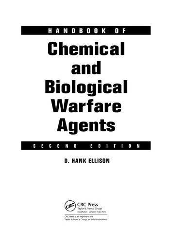 Handbook of Chemical and Biological Warfare Agents
