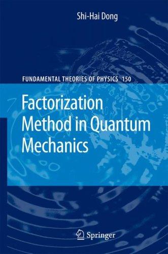Factorization Method in Quantum Mechanics (2007)