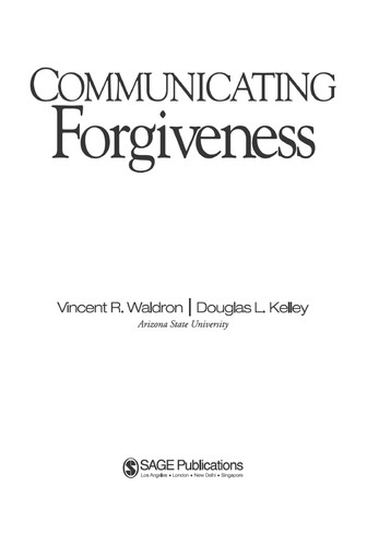 Communicating Forgiveness