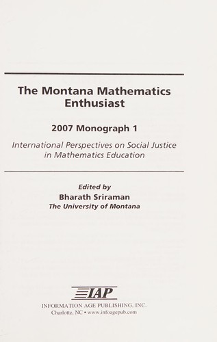 International Perspectives on Social Justice in Mathematics Education