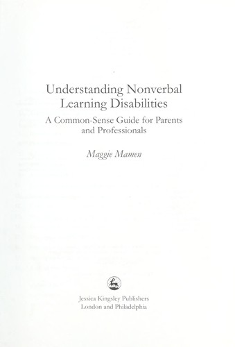 Understanding Nonverbal Learning Disabilities