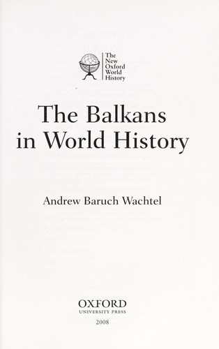 The Balkans in World History