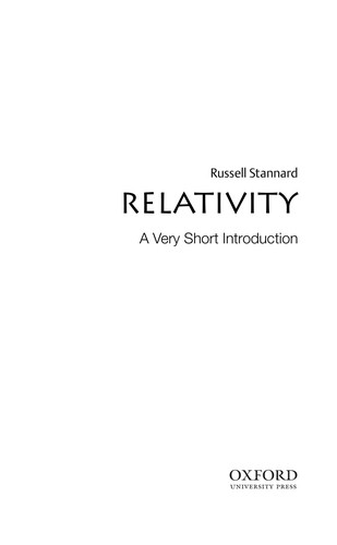 Relativity : A Very Short Introduction