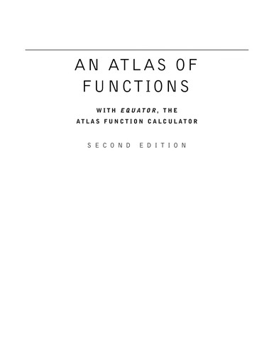An Atlas of Functions