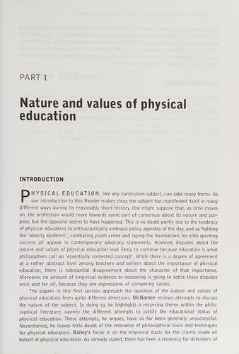 The Routledge Physical Education Reader