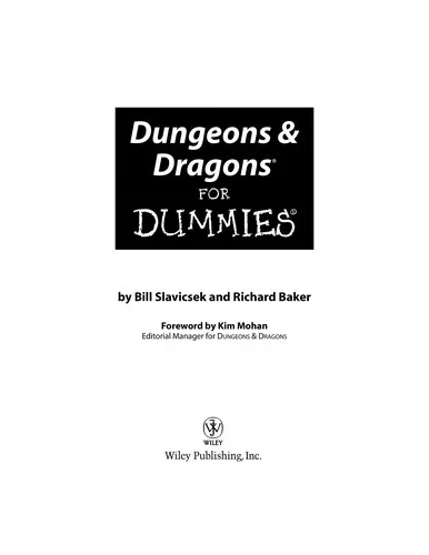 Dungeons and Dragons 4th Edition For Dummies