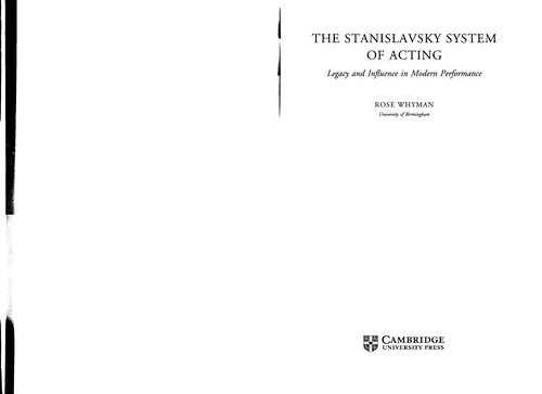 The Stanislavsky System of Acting