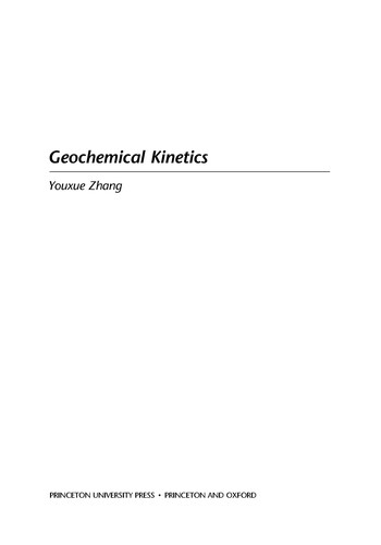 Geochemical Kinetics