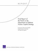 Final Report of the Panel on the Department of Defense Human Capital Strategy