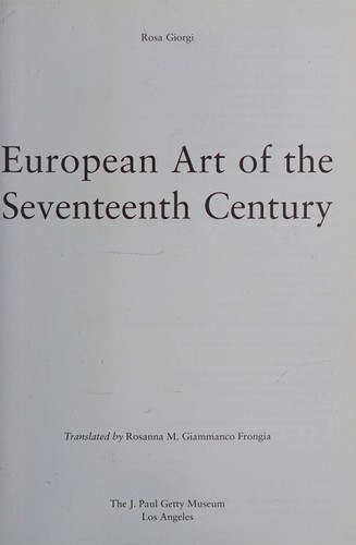 European Art of the Seventeenth Century