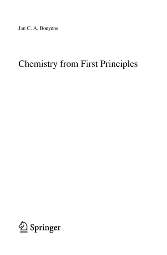 Chemistry from First Principles (2008)