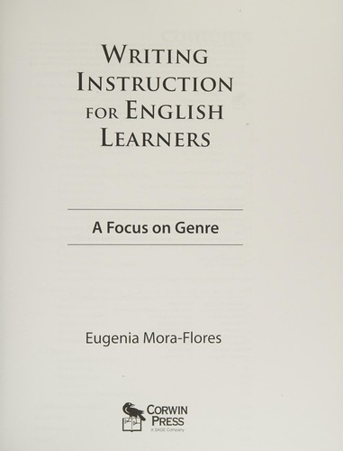 Writing Instruction for English Learners