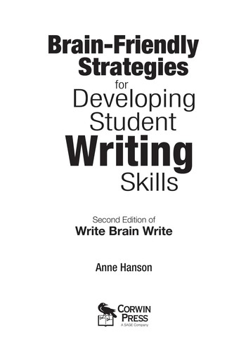 Brain-Friendly Strategies for Developing Student Writing Skills