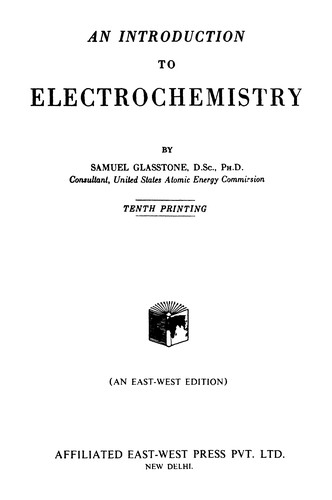 An Introduction to Electrochemistry