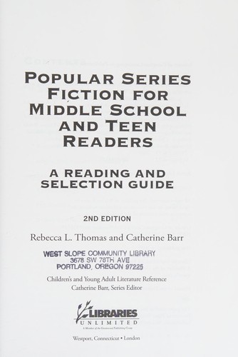 Popular Series Fiction for Middle School and Teen Readers