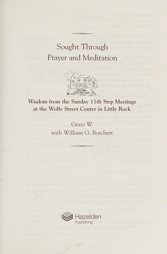Sought Through Prayer And Meditation