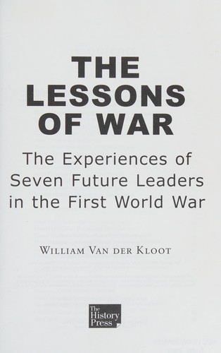 The Lessons of War