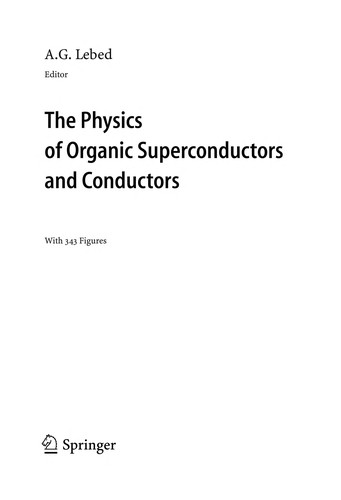 The Physics of Organic Superconductors and Conductors (2008)