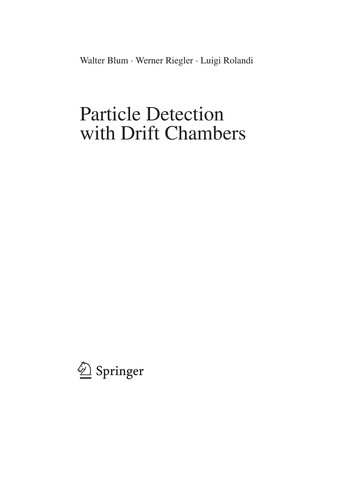 Particle Detection with Drift Chambers