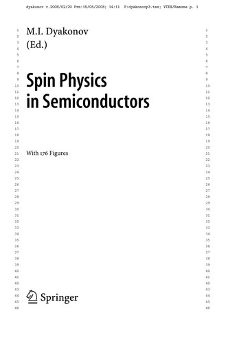 Spin Physics in Semiconductors (2008)