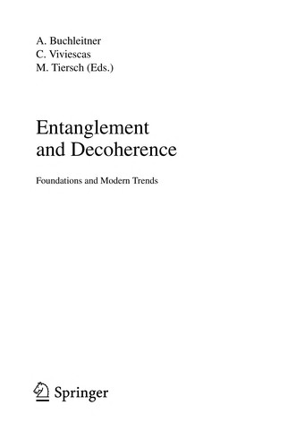 Entanglement and Decoherence