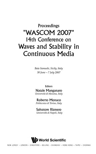 Waves and Stability in Continuous Media - Proceedings of the 14th Conference on Wascom 2007
