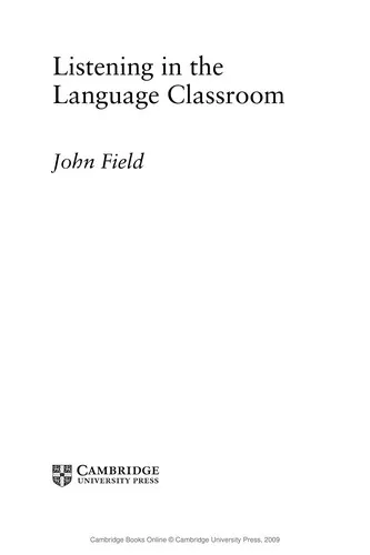 Listening in the Language Classroom