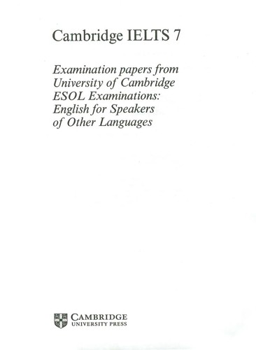 Cambridge IELTS 7 Audio CDs (2)