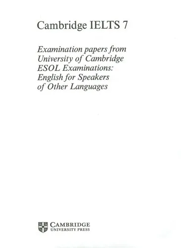 Cambridge IELTS 7 Audio CDs (2)