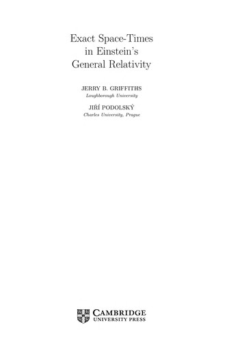 Exact Space-Times in Einstein's General Relativity