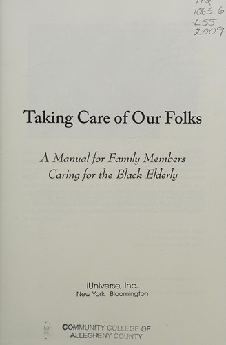 Taking Care of Our Folks