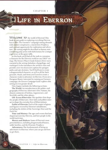 Eberron Players Guide