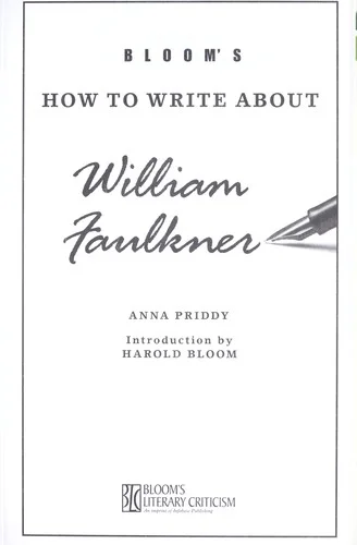 Bloom's How to Write About William Faulkner