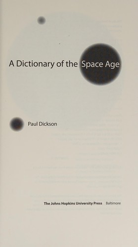 A Dictionary of the Space Age