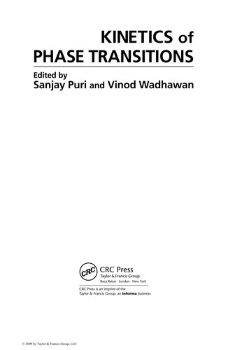 Kinetics of Phase Transitions