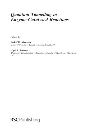 Quantum Tunnelling in Enzyme-Catalysed Reactions