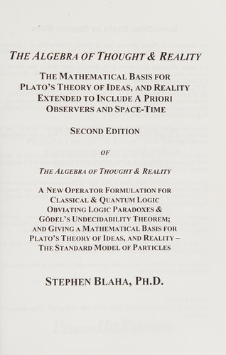The Algebra of Thought & Reality