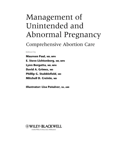 Management of Unintended and Abnormal Pregnancy : Comprehensive Abortion Care