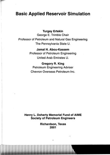 Basic Applied Reservoir Simulation