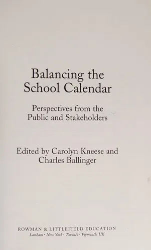 Balancing the School Calendar