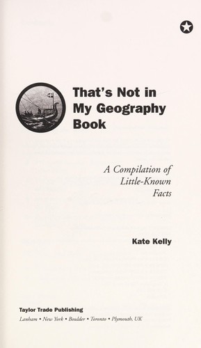 That's Not in My Geography Book