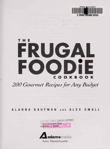 The Frugal Foodie Cookbook