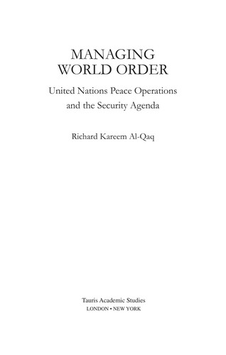 Managing World Order