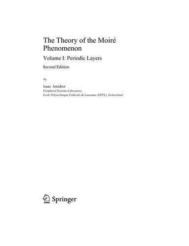 The Theory of the Moire Phenomenon