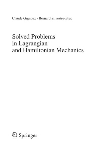 Solved Problems In Lagrangian And Hamiltonian Mechanics (2009)
